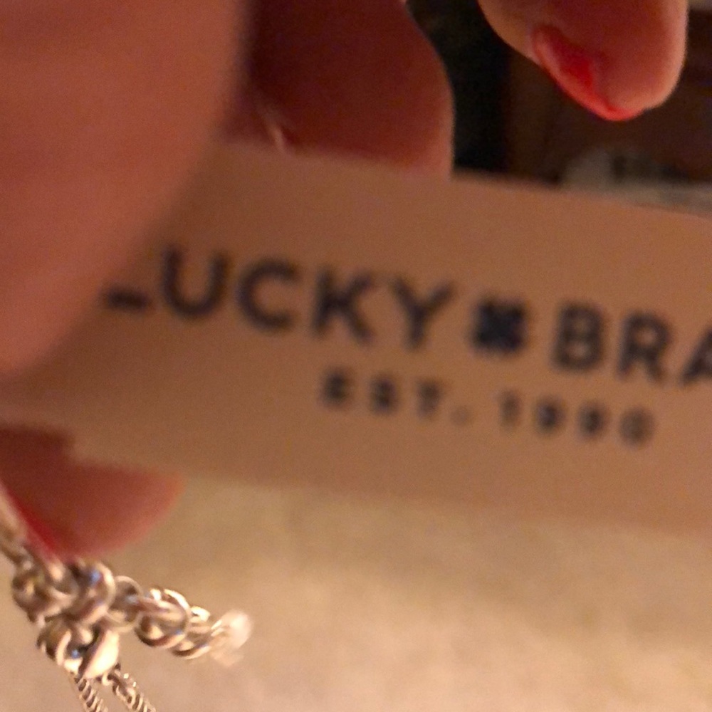 lucky brand necklace. Silver & turquoise NWT - Picture 4 of 5